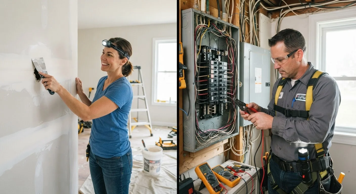 DIY Repairs You Can Safely Do Yourself vs. Jobs That Need a Licensed Pro
