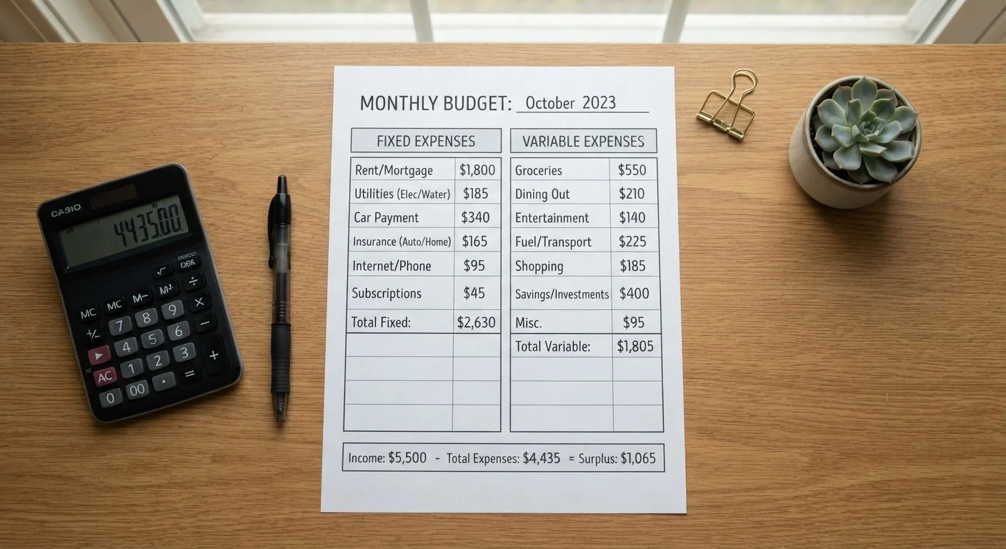 Fixed vs. Variable Expenses: What the Difference Means for Your Budget