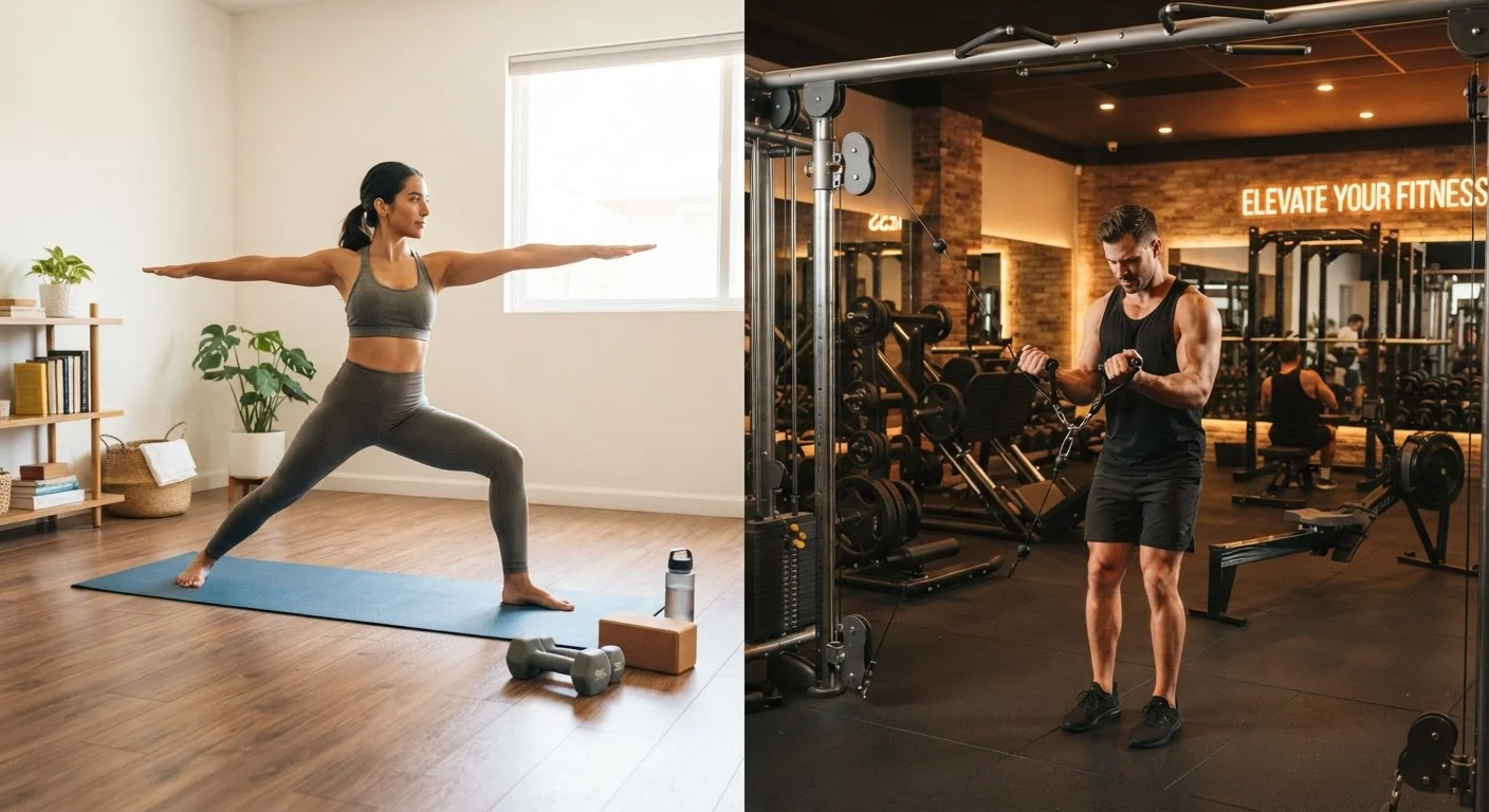 Home Workouts vs. Gym Training: A Practical Comparison