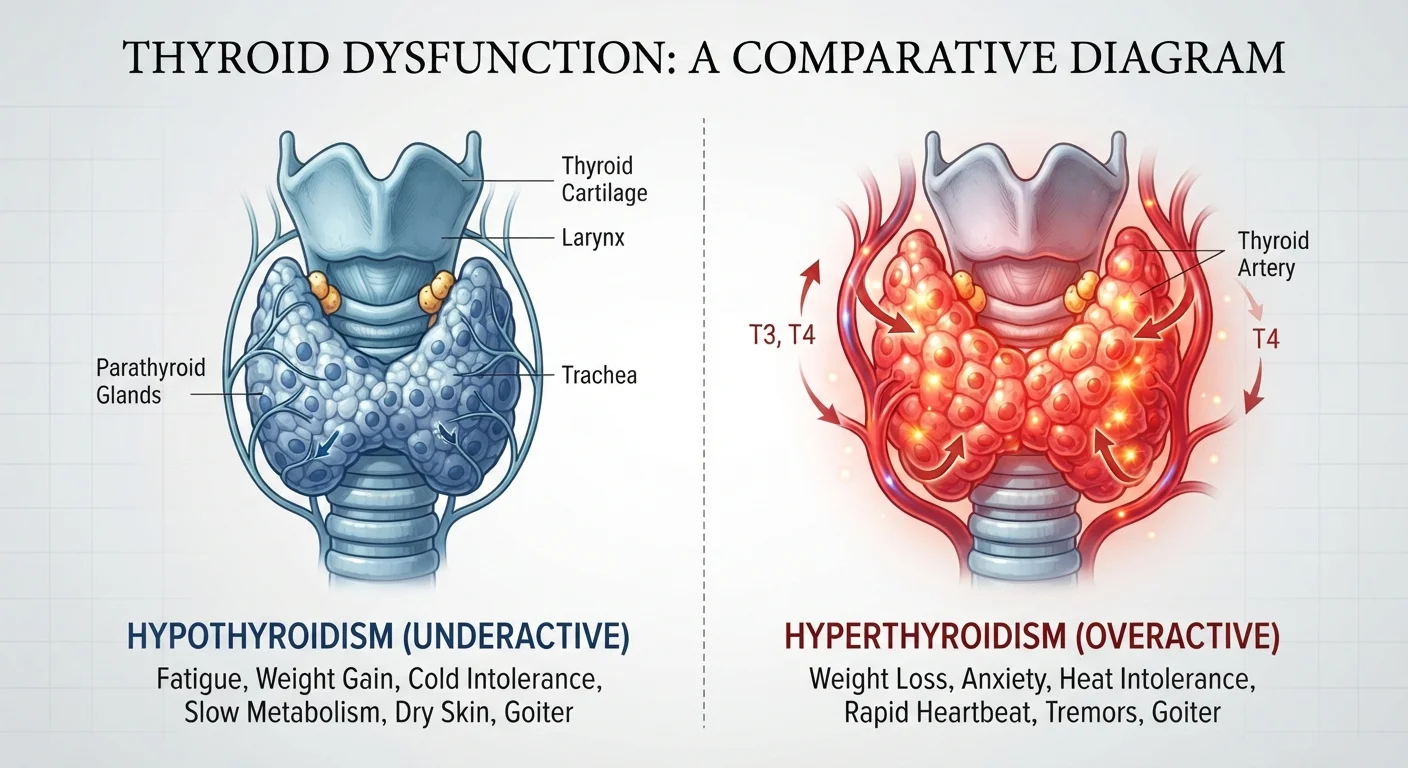 Hypothyroidism and Hyperthyroidism: How the Two Conditions Differ