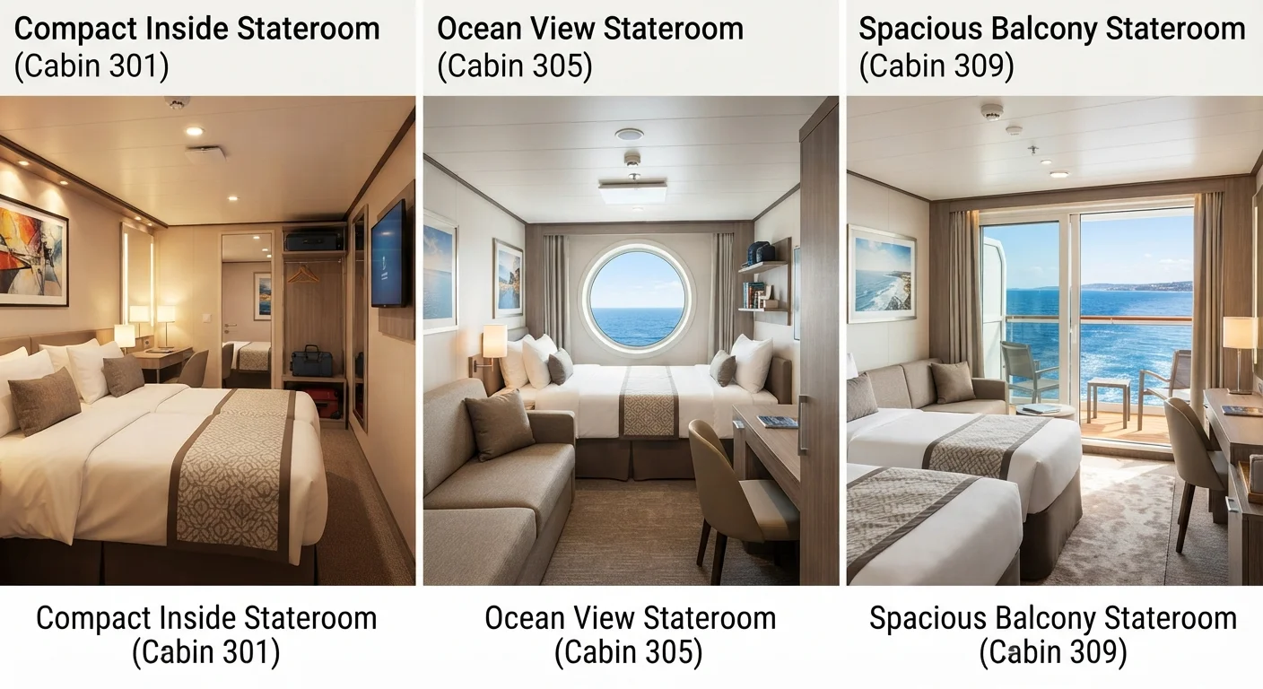 Inside Cabin, Ocean View, or Balcony: Choosing the Right Stateroom