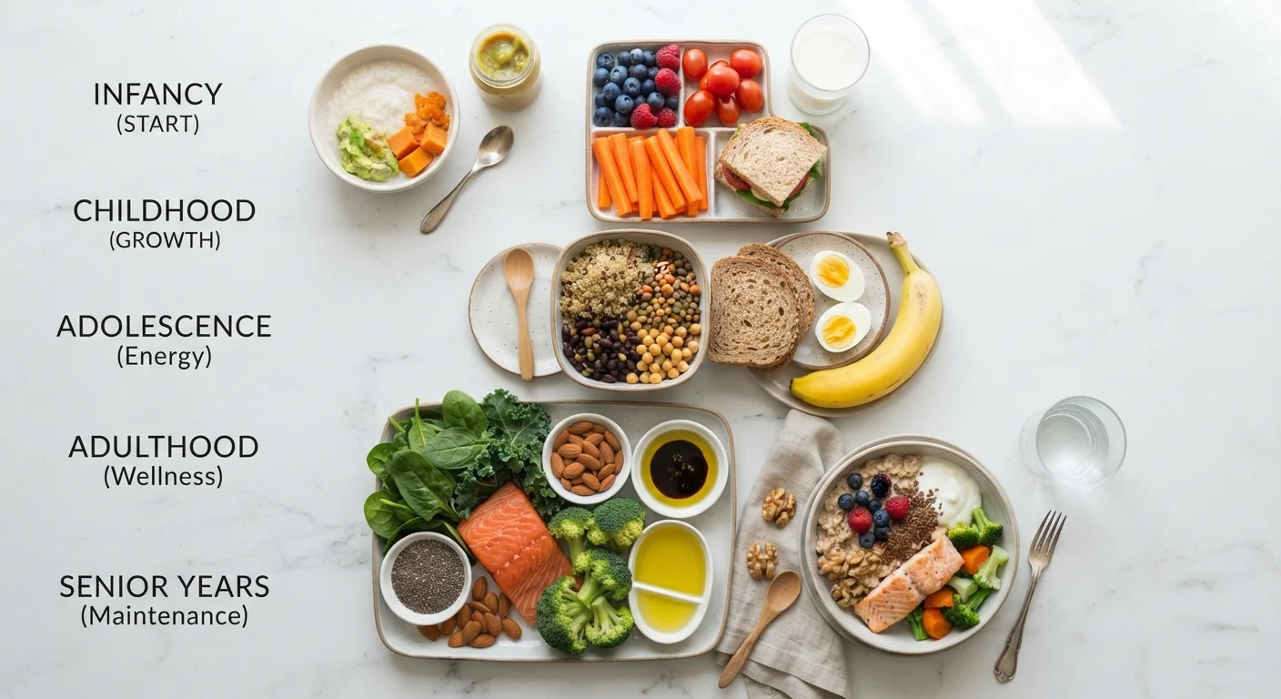 Nutrition Across Life Stages: How Dietary Needs Shift from Young Adulthood to Older Age