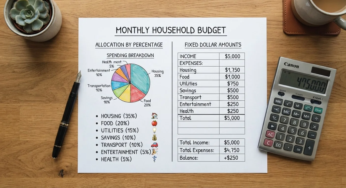 Percentage-Based Budgeting vs. Fixed-Amount Budgeting
