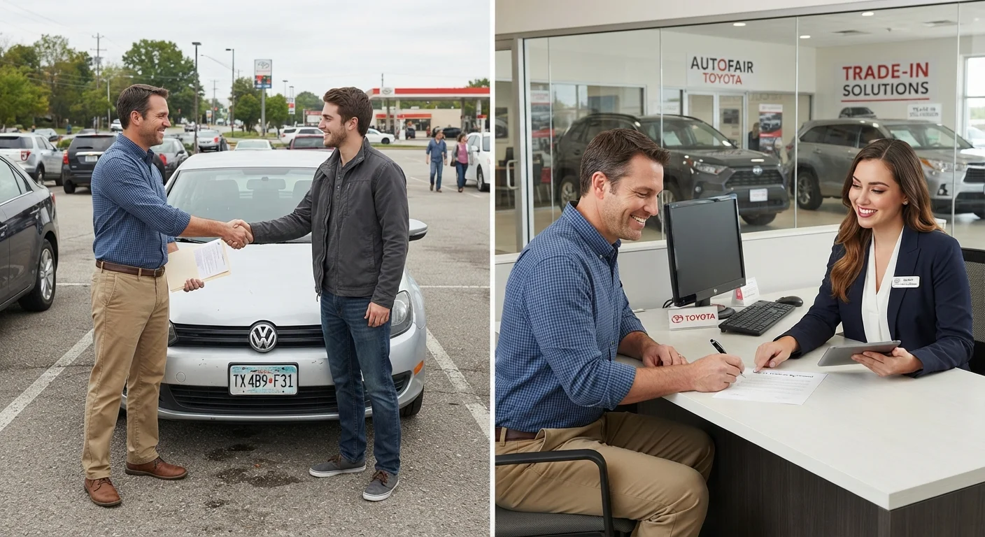 Private Party Sale vs. Dealership Trade-In: What Each Path Involves
