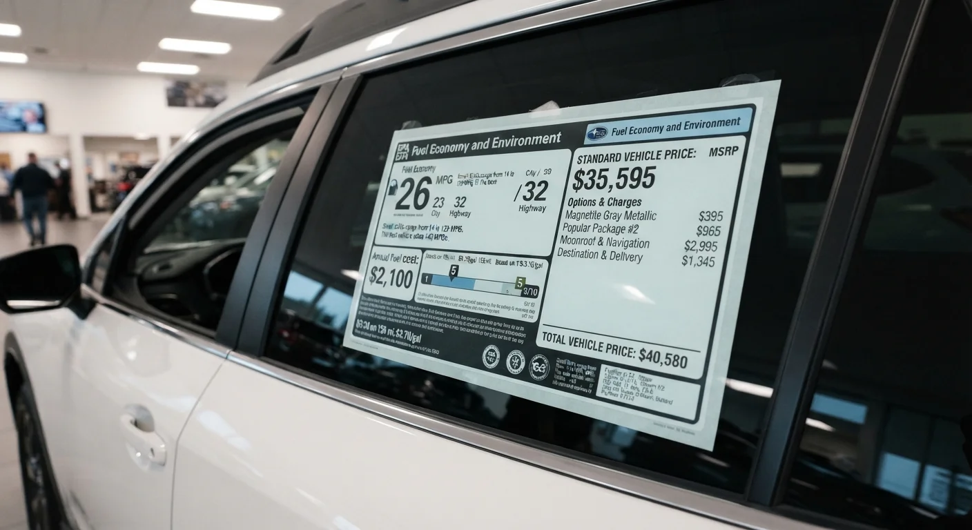 Reading Window Stickers: The Information Every New-Car Shopper Should Understand