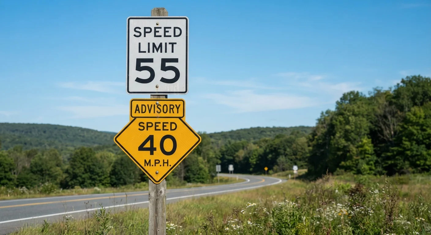 Speed Limits, Posted Signs, and Advisory Speeds: What Each Actually Means