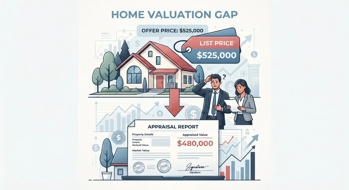 The Appraisal Gap: What It Is and What Buyers Can Do When It Happens